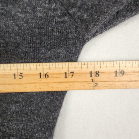 BCBGMAXAZRIA Hooded Cardigan Sweater Women M Gray Wool Cashmere Angora - Picture 8 of 13